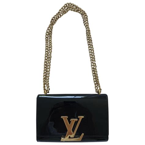 louis vuitton black patent louis clutch bag|Louis Vuitton artsy tote black.